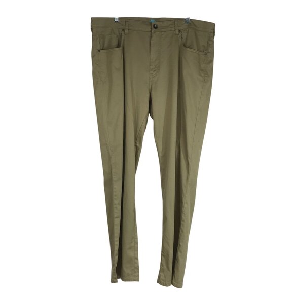 TOMMY BAHAMA- MEN'S 40X30 -BEIGE PIMA COTTON BLEND PANTS - Picture 1 of 9